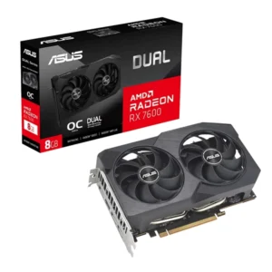 Asus Dual RX 7600 V2 OC Edition 8GB Graphics Card Main